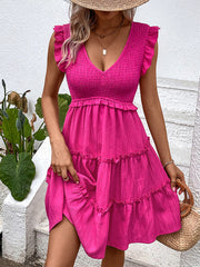 Skirt Sleeveless Slim Solid Color Dress