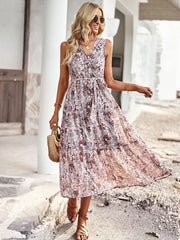waist waist vest casual resort style dress