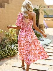 Holiday Casual Bohemian Off Shoulder Dress
