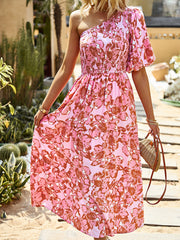Holiday Casual Bohemian Off Shoulder Dress