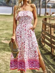 Ladies Bohemian Casual Vacation Long Dress
