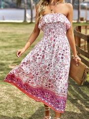 Ladies Bohemian Casual Vacation Long Dress