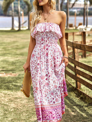 Ladies Bohemian Casual Vacation Long Dress