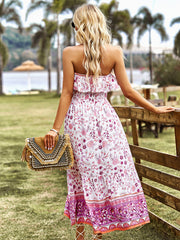 Ladies Bohemian Casual Vacation Long Dress