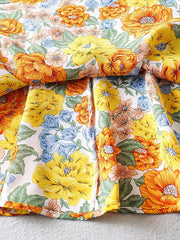Sexy Slim Chest Tie Short Sleeve Printed Dress Female Skirt