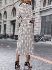 Ladies Long Sleeve Printed Dress
