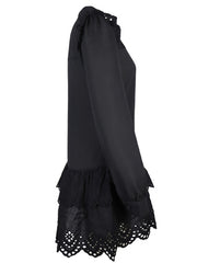 Sexy Hollow Lace Shirt Dress