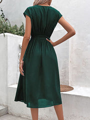 style strappy v-neck black dress