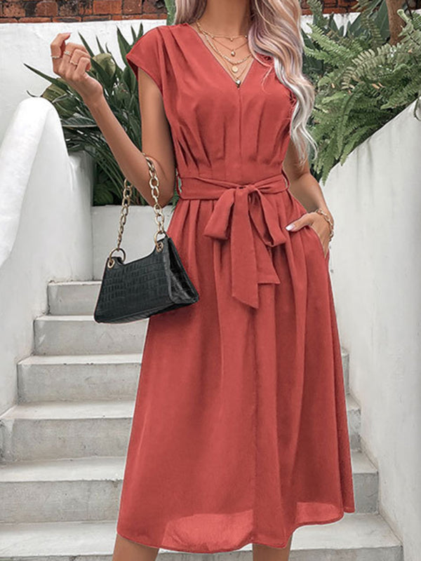 style strappy v-neck black dress