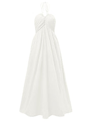 casual and fresh V-neck halter neck strap dress
