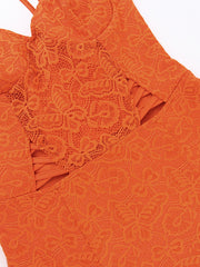 sexy hot girl slim lace short sleeve dress