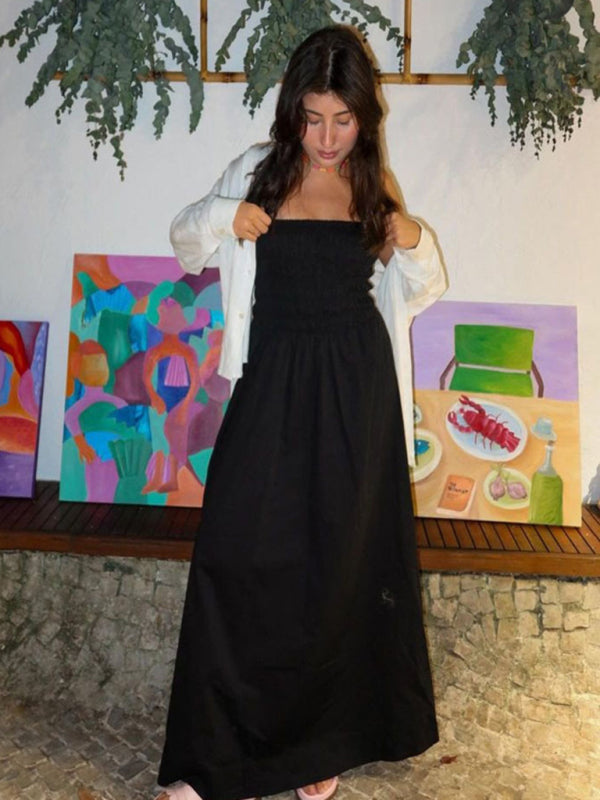 tube top and sleeveless elegant ladies dress with elegant craftsmanship