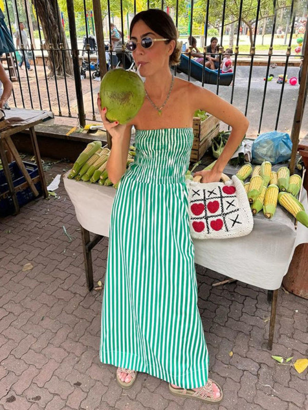 tube top and sleeveless elegant ladies dress with elegant craftsmanship