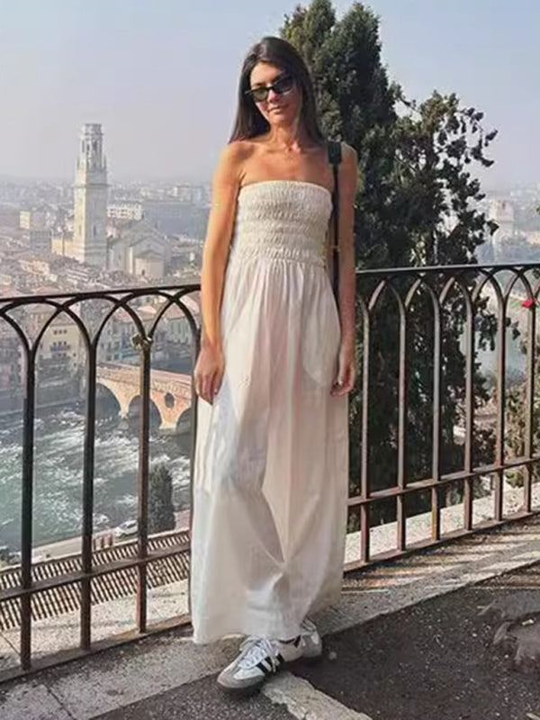 tube top and sleeveless elegant ladies dress with elegant craftsmanship