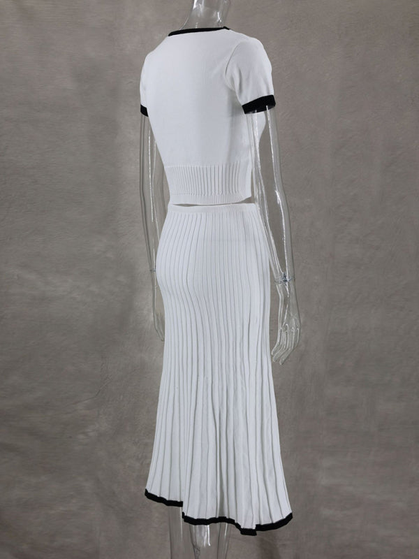 Elegant Casual Commuting Dress Set