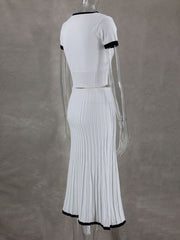 Elegant Casual Commuting Dress Set