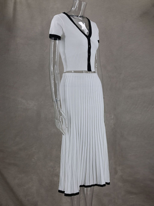 Elegant Casual Commuting Dress Set