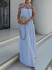 casual drawstring holiday loose dress