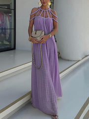 casual drawstring holiday loose dress
