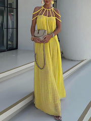 casual drawstring holiday loose dress