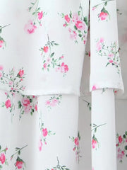 Lace printed lace-up layered waist suspender dress