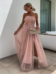Slit Party Loose Holiday Dress