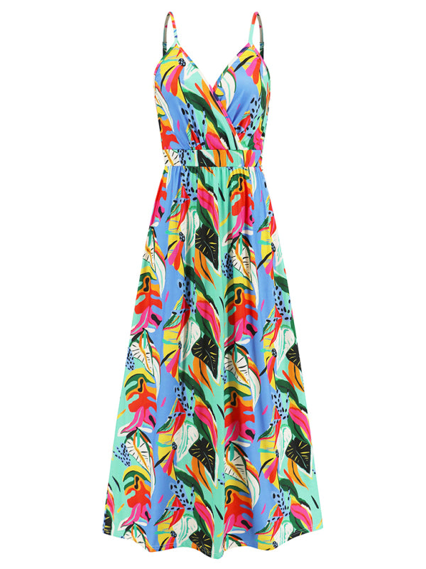 sexy suspender backless slim holiday dress