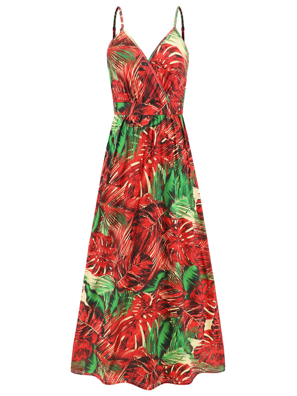 sexy suspender backless slim holiday dress