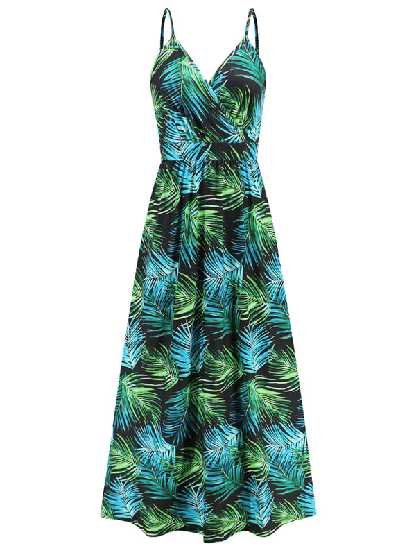 sexy suspender backless slim holiday dress