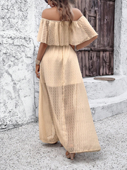 Ladies elegant one shoulder dress