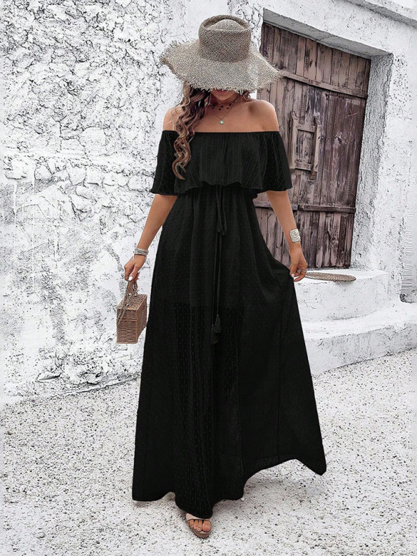 Ladies elegant one shoulder dress