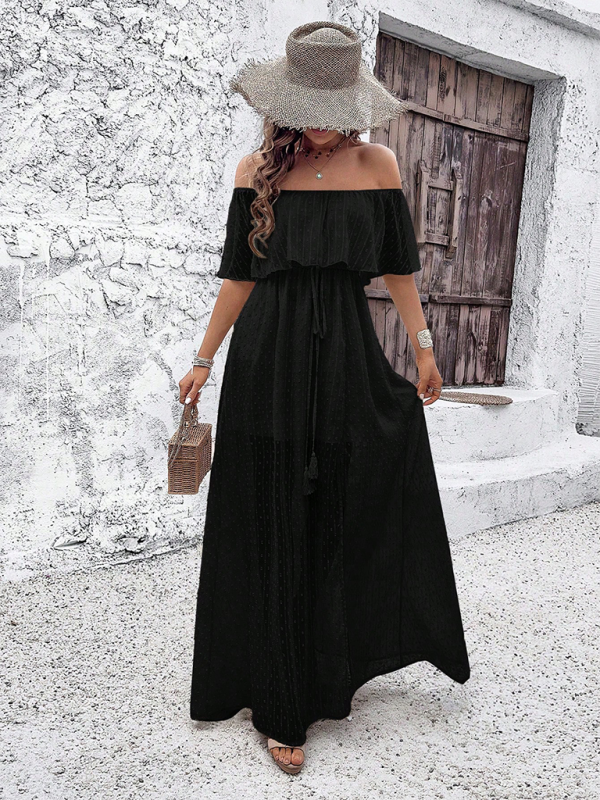 Ladies elegant one shoulder dress