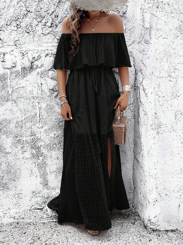 Ladies elegant one shoulder dress