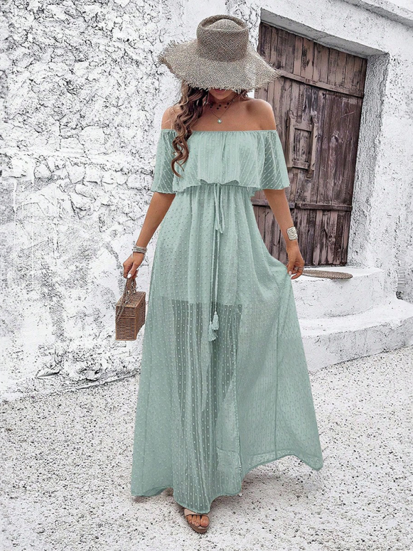 Ladies elegant one shoulder dress