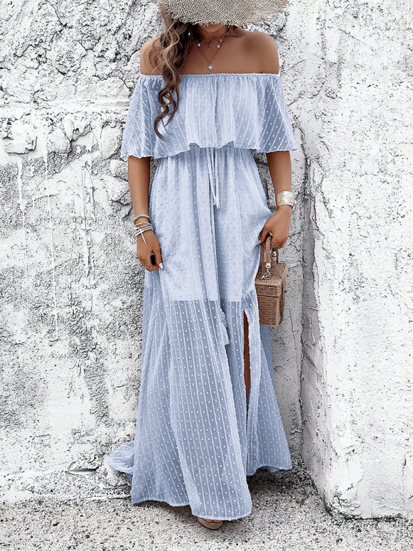 Ladies elegant one shoulder dress
