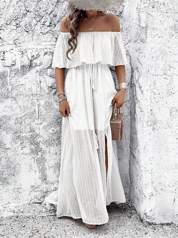 Ladies elegant one shoulder dress