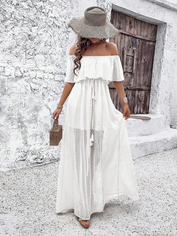 Ladies elegant one shoulder dress