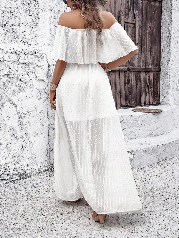 Ladies elegant one shoulder dress