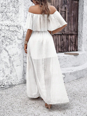 Ladies elegant one shoulder dress