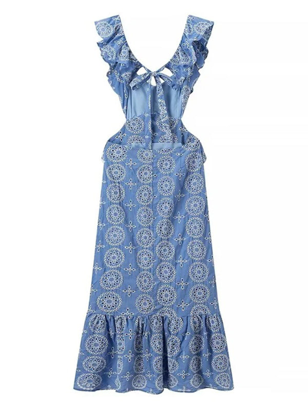Heavy Embroidery Layered Dress