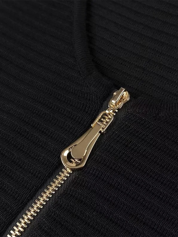 Style Tassel Backless Zipper Dress