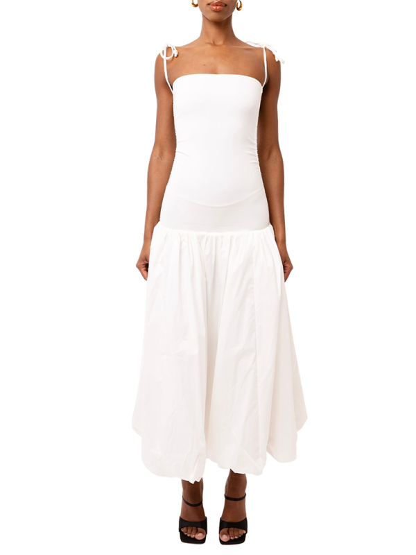 halterneck backless sleeveless gathered patchwork dress pocket dress