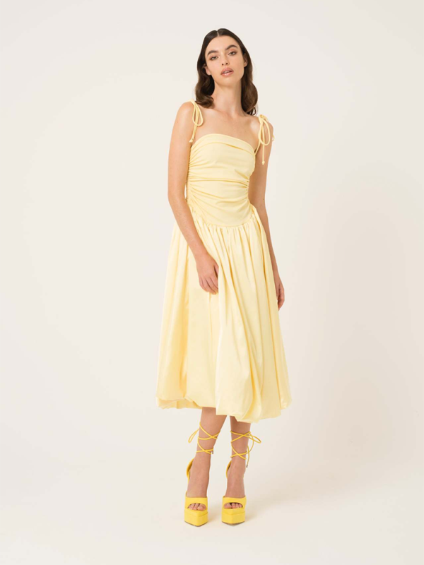 halterneck backless sleeveless gathered patchwork dress pocket dress
