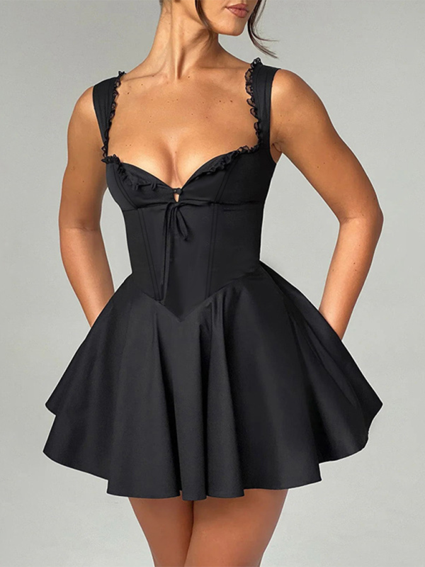 Backless Sling Lace Dress