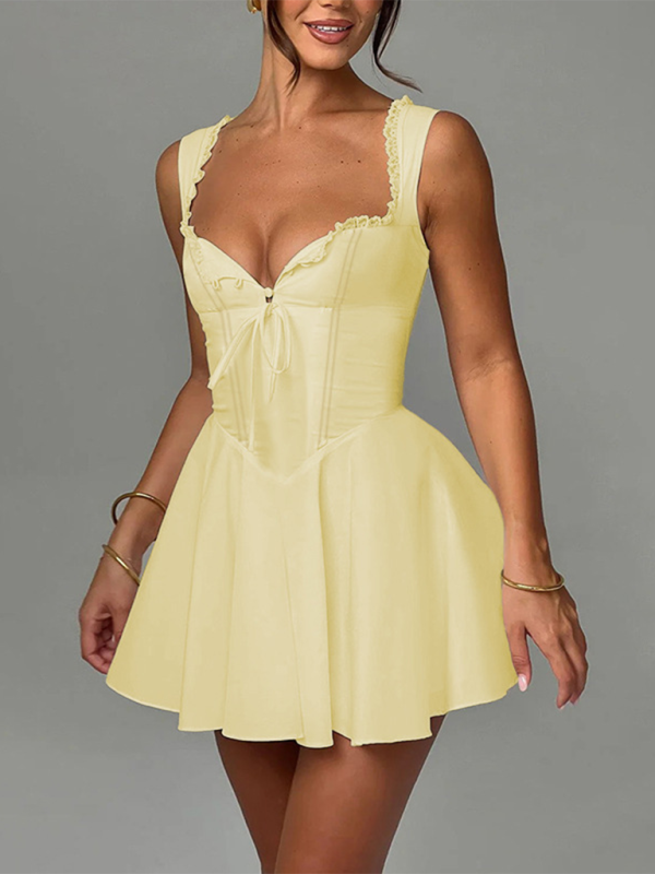 Backless Sling Lace Dress