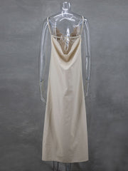 V-neck suspender dress loose sleeveless holiday dress