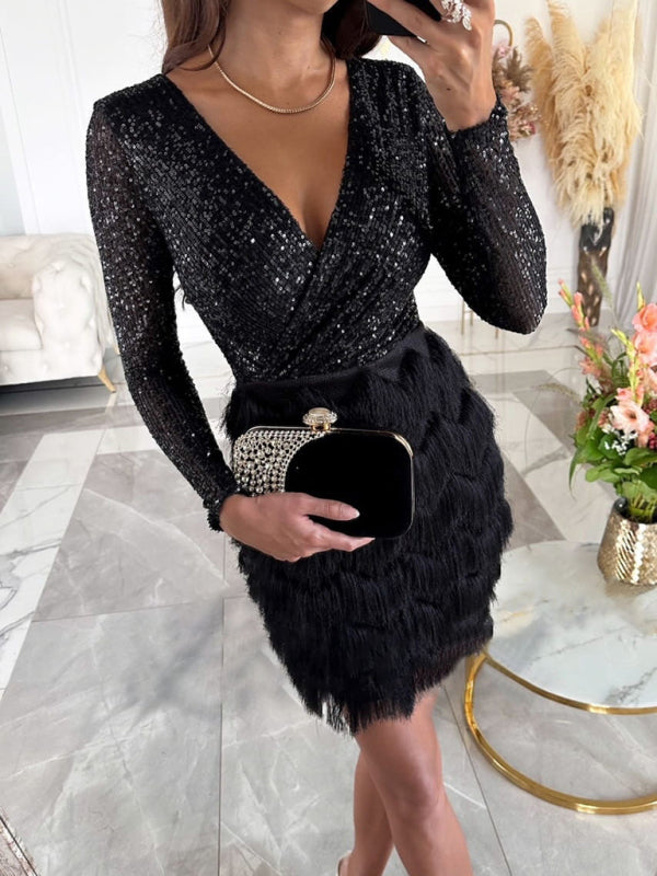 Party Sequin Multicolor Dress