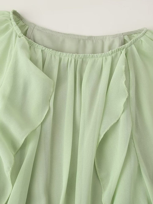 Layered Ruffle Dress