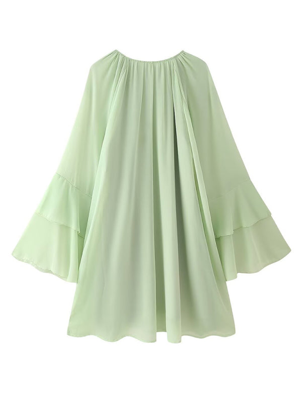 Layered Ruffle Dress