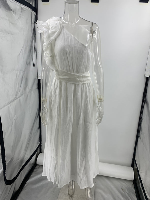 Sexy Solid Color Off-shoulder Backless Dress